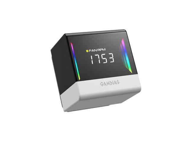 GAMDIAS CHIONE E4-420 WHITE cpu liquid cooler 420mm, w/ CPU temp display, Intel/AMD