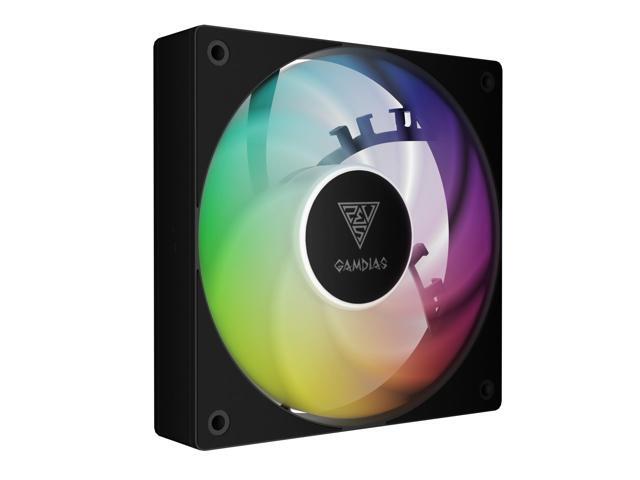 GAMDIAS NOTUS M1 ARGB 3-fan pack - black, Intake/Exhaust Swappable Blades.