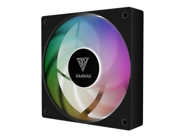 GAMDIAS NOTUS M1 ARGB 3-fan pack - black, Intake/Exhaust Swappable Blades.