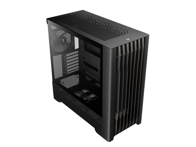 Gamdias ATHENA P3, 140mm fans x 4, 430mm GPU support, tempered glass side-panel, Type-C, USB 3.0, E-ATX, 238mm wide.