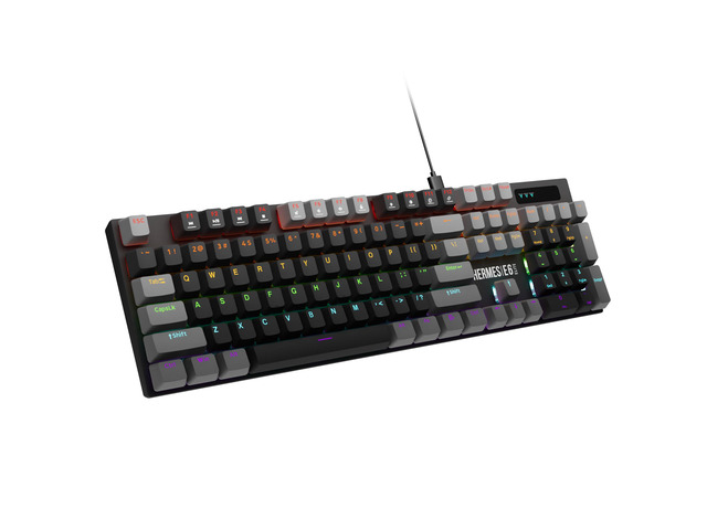 Gamdias HERMES E6 ELITE 2-IN-1 COMBO keyboard and mouse, mechanical keyboard, backlit wired, 104 keys, Brown Switches, Optical Sensor mouse 1200 /...