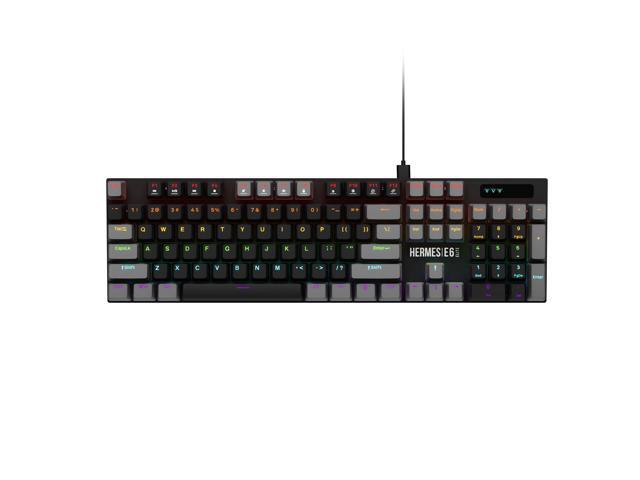Gamdias HERMES E6 ELITE 2-IN-1 COMBO keyboard and mouse, mechanical keyboard, backlit wired, 104 keys, Brown Switches, Optical Sensor mouse 1200 /...