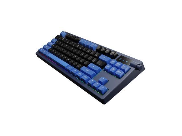 GAMDIAS - HERMES E7 TKL Wired Mechanical Red Switch Gaming Keyboard - Black and Blue - image 5