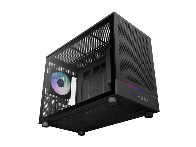 Gamdias ATHENA M4M mini ITX, mATX, micro mesh small form factor PC case, includes 3 PWM fans (Airflow up to 57.56 CFM), fits: 395mm GPU, ATX PSU,...
