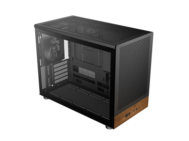Gamdias ATHENA M4M WOOD mini ITX, mATX, micro mesh small form factor PC case, includes 3 PWM fans (Airflow up to 57.56 CFM), fits: 395mm GPU, ATX...