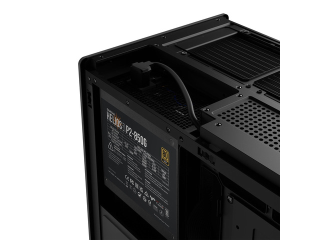 Gamdias ATHENA M4M WOOD, with ATX 3.1 850W 80+ GOLD PSU 5yr warranty, mini ITX, mATX, micro mesh small form factor PC case, 3 PWM fans (Airflow up...