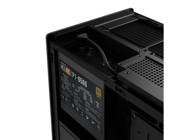 Gamdias ATHENA M4M WOOD, with ATX 3.1 650W 80+ GOLD PSU 5yr warranty, mini ITX, mATX, micro mesh small form factor PC case, 3 PWM fans (Airflow up...