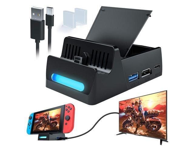 Switch Dock, Switch Charging Docking Station for Nintendo, Switch Docking Station Charger with Dust Plugs, Nintendo Switch Docking Station...