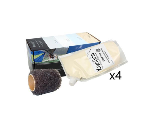 KiwiGrip 4 - 1 Liter Pouches - Cream w/4' Roller