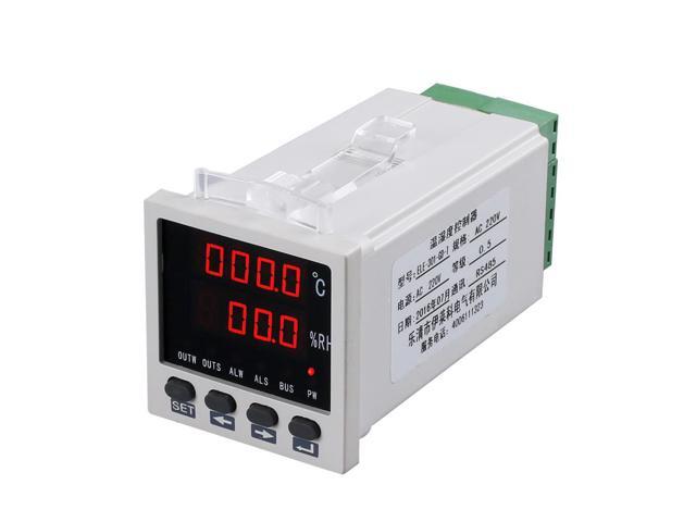 ELE-301-GD-T High Accuracy LCD Digital Thermometer Hygrometer Electronic Temperature Humidity Meter Clock AC220V 2m cable