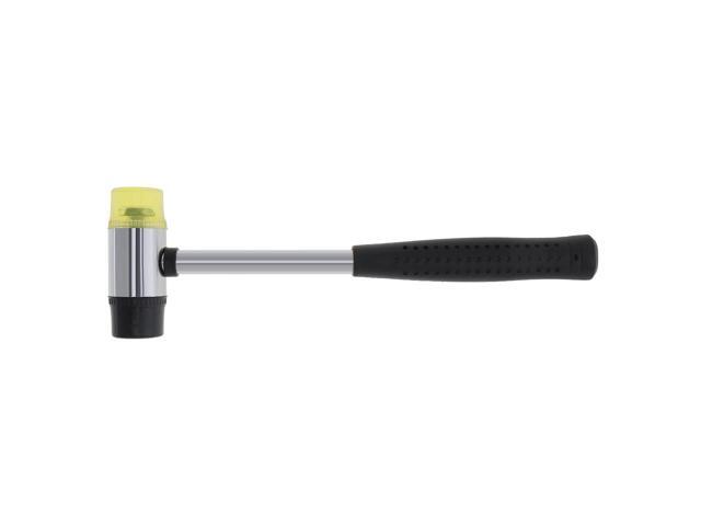 30mm Rubber Hammer Double Faced Work Glazing Window Nylon Hammer with Round Head and Non-slip Handle DIY Hand Tool