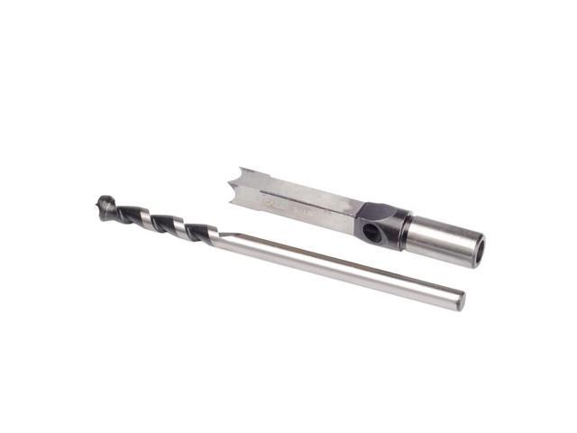 14mm 9/16'' Woodworking Square Hole Bits Drill Mortising Chisel Set 14mm/ 9/16' Mortiser Drills Bit Set