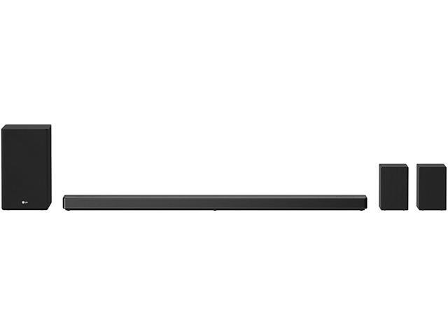 LG SN11RG 7.1.4 ch High Res Audio Sound Bar with Dolby Atmos, Surround Speakers and Google Assistant Built-in, Black