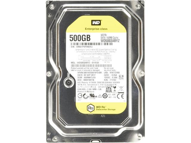 WD RE WD5003ABYZ 500GB 3.5' SATA Internal Hard Drive