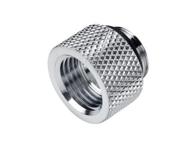 Bitspower G1/4' 10mm Male to Female Fitting, Silver Shining