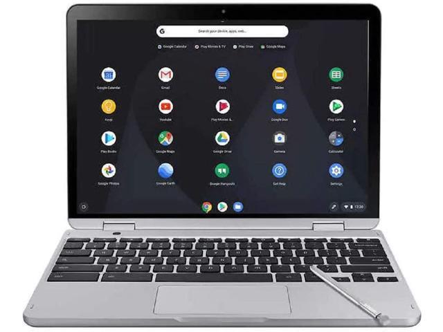 Samsung - Plus 2-in-1 12.2' Touch-Screen Chromebook - Intel Celeron - 4GB Memory - 64GB eMMC Flash Memory - Light Titan