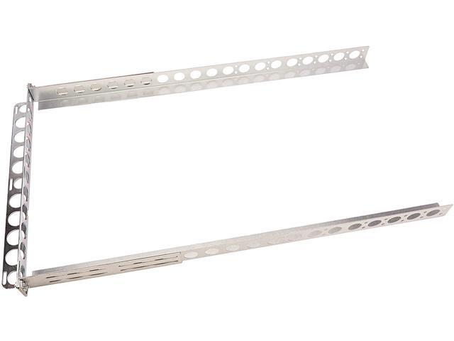 RackSolutions 1U Universal Rail 31in Depth with Wirebar - 200 lbs Capacity, Compatible with Square, Round, Threaded Hole Racks, Dell, HP & Lenovo