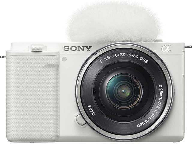Sony - Alpha ZV-E10 Kit Mirrorless Vlog Camera with 16-50mm Lens - White - image 7