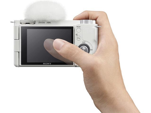 Sony - Alpha ZV-E10 Kit Mirrorless Vlog Camera with 16-50mm Lens - White - image 8