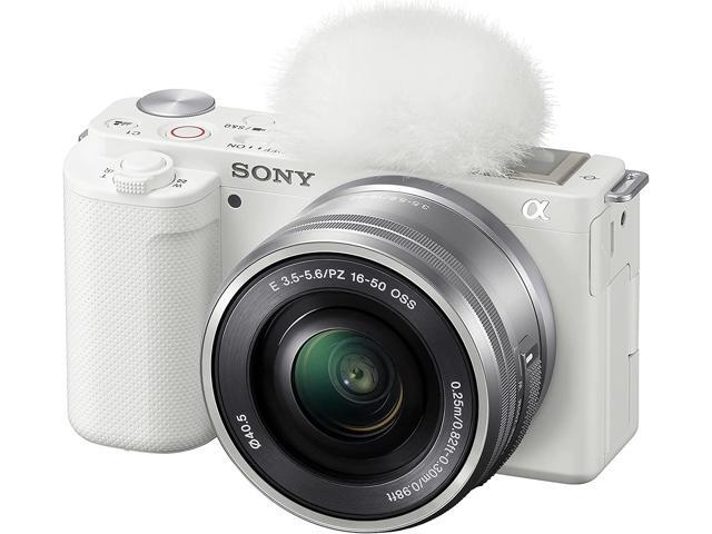 Sony - Alpha ZV-E10 Kit Mirrorless Vlog Camera with 16-50mm Lens - White - image 9
