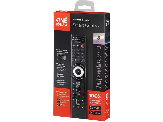 One for All - 8 Device Universal Smart 8 TV Remote - Black - image 8