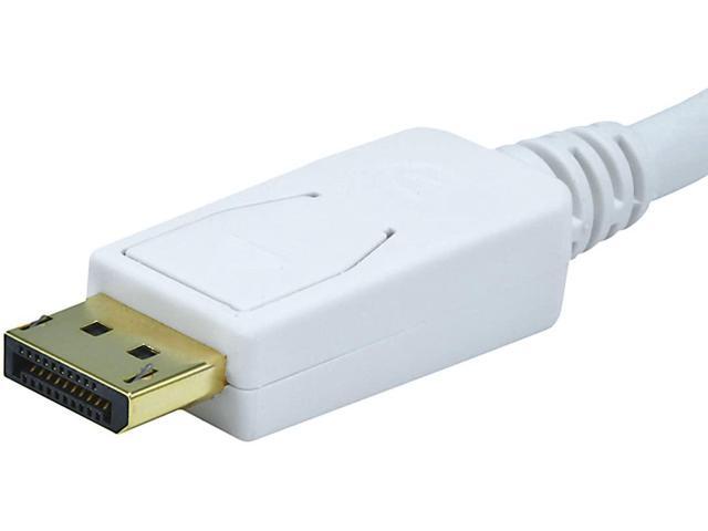 Monoprice 6ft Gold Plated 28AWG DisplayPort to VGA Cable - White