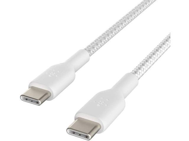 Belkin - BOOST↑CHARGE Braided USB-C to USB-C Cable 3.3ft for iPhone, Samsung, Google Pixel, iPad Pro, Nintendo Switch 2 & More - White - image 5