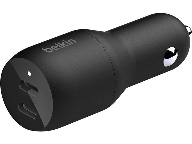 Belkin - BOOST↑CHARGE  Dual USB-C Car Charger 36W - Black - image 10