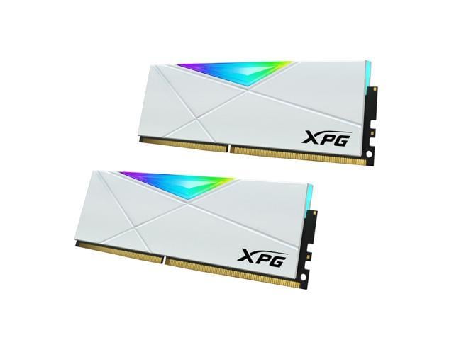 XPG SPECTRIX D50 RGB Desktop Memory: 16GB (2x8GB) DDR4 3200MHz CL16 White