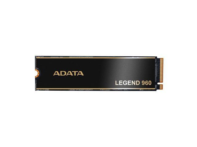 ADATA LEGEND 960 1TB SSD GEN4x4 M.2 2280 Internal Solid State Drive PS5 Compatible - SMI SM2264 3D NAND Up to 7400 MBps - Black/Gold 1PK 1560.