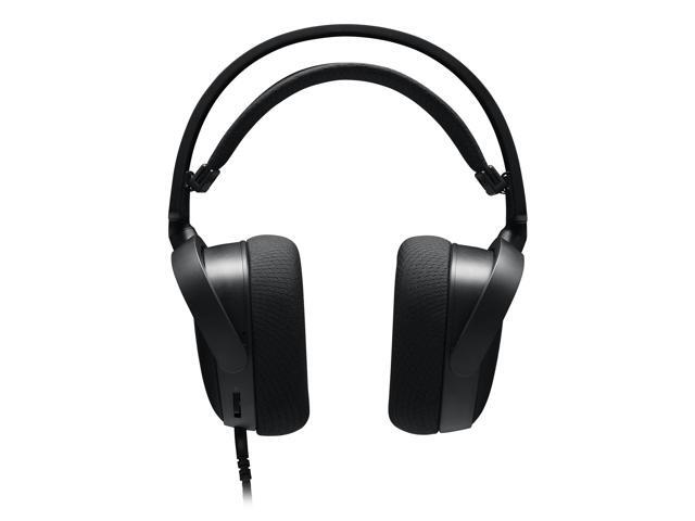 XPG PRECOG S Wired Black Gaming Headset w/ Mic + Windows Sonic 3D Spatial Awareness USB-C and 3.5mm Jack Connection 50mm Driver - Clear and...