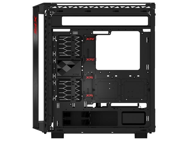 XPG Battlecruiser II Mid-Tower ATX PC Gaming Case: Exoskeleton-Driven, Aesthetics, Efficient Airflow, 420mm Radiator, GPU Holder, Cable Management,...