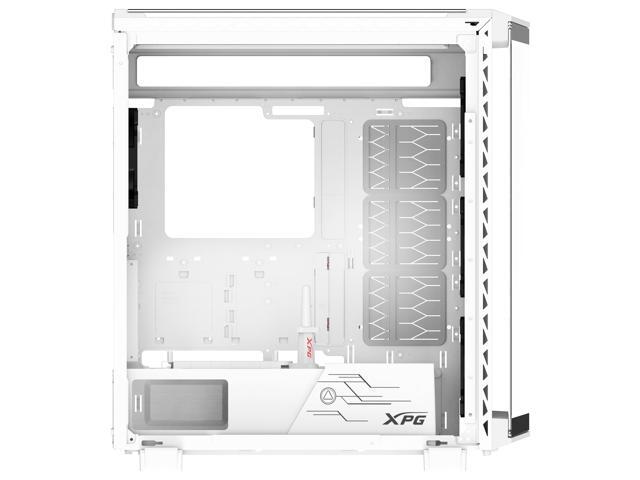 XPG Battlecruiser II Mid-Tower ATX PC Gaming Case: Exoskeleton-Driven, Futuristic Aesthetics, Efficient Airflow, 420mm Radiator Support, GPU...