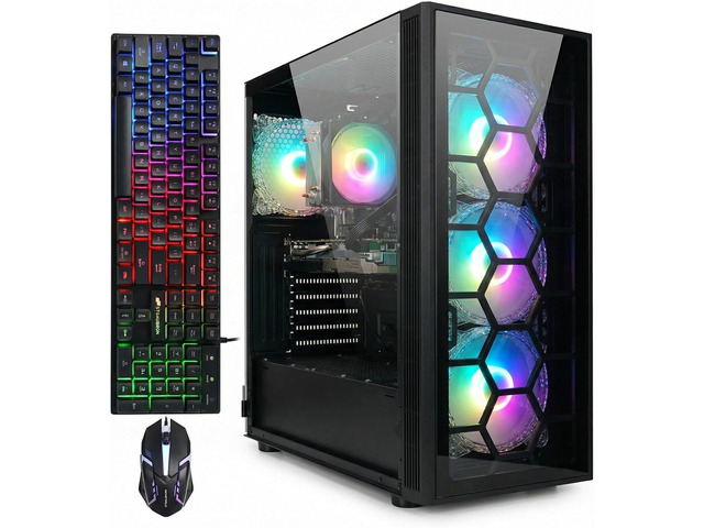 STGAubron Gaming PC Desktop Computer, 8th Gen Intel Core i7 up to 3.9G, GeForce