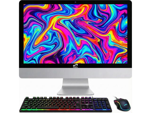 STGSivir All in One Desktop Computer, 22' FHD Display, Intel Core i5 up to 3.0GHz, 16GB RAM, 512GB SSD, WiFi, BT 5.0, Webcam, Windows 11 Home