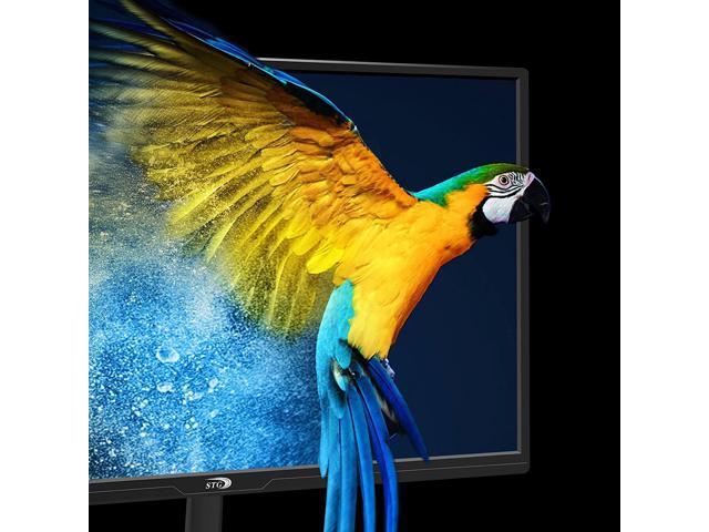 STGAubron 24 Inch Gaming Computer Monitor, FHD 1920 x 1080P Office PC LED Display, 99% sRGB, HDMI, VGA, Ergonomic Tilt Adjustment