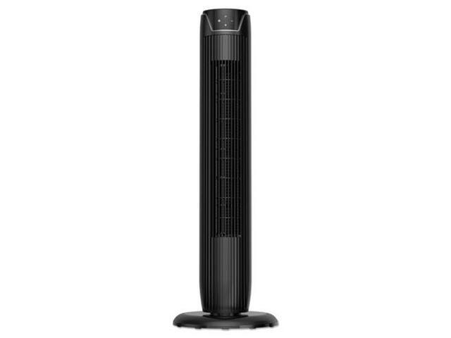 Alera 36' 3-Speed Oscillating Tower Fan with Remote Control Plastic Black FAN363