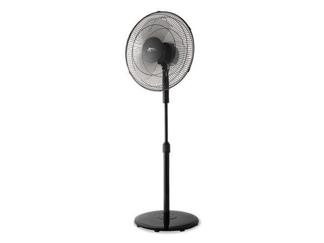 Alera 16' 3-Speed Oscillating Pedestal Stand Fan Metal Plastic Black FANP16B