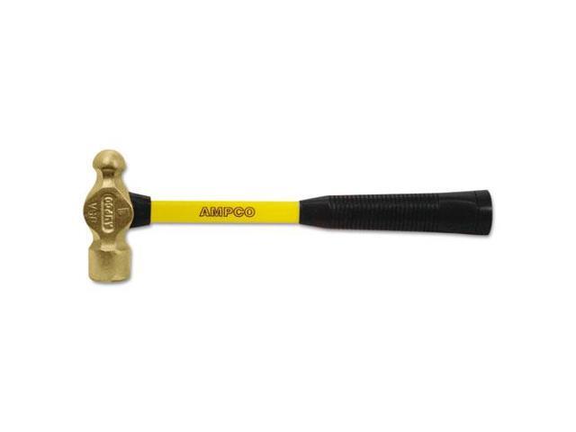 AMPCO SAFETY TOOLS H-1FG 12 oz. Nonmagnetic Ball Peen Hammer, 14' Fiberglass
