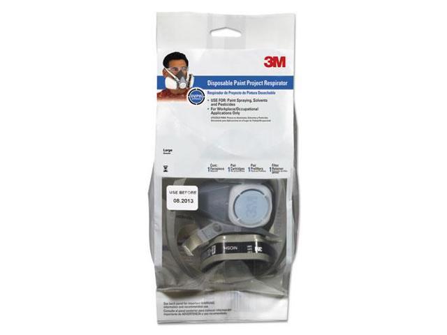 3M 66070 Half Facepiece Disposable Respirator 53P71, Organic Vapor/P95, Large