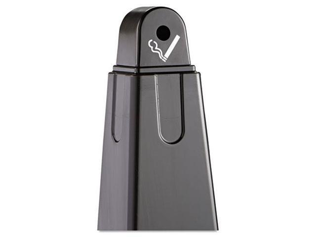 Rubbermaid - FG257088BLA - 1 gal Cigarette Receptacle, 39 1/2 in Height, 12 1/4 in Base Dia., Plastic, Black