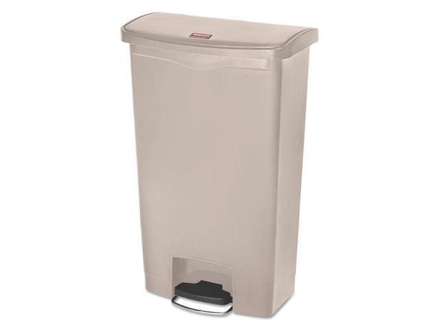 Rubbermaid Commercial Slim Jim Resin Step-On Container Front Step Style 18 gal