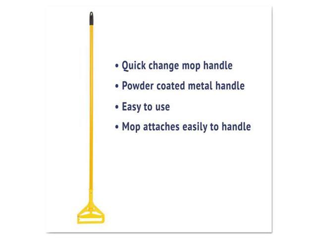 Boardwalk Quick Change Side-Latch Plastic Mop Head Handle 60' Aluminum Handle