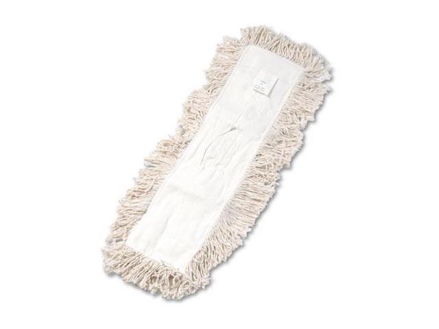 Boardwalk Industrial Dust Mop Head Hygrade Cotton 24w x 5d White 1324