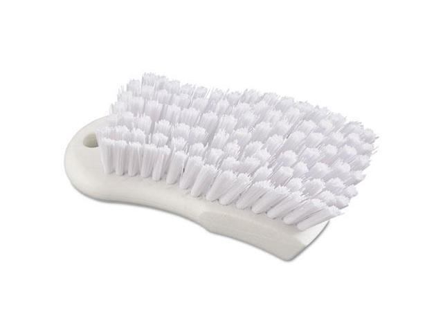 Boardwalk Scrub Brush White Polypropylene Fill 6' Long White FSCBWH