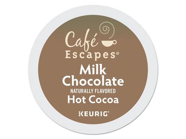 Café Escapes Milk Chocolate Hot Cocoa, Keurig Single-Serve K-Cup Pods, Hot Chocolate, 24 Count/Box
