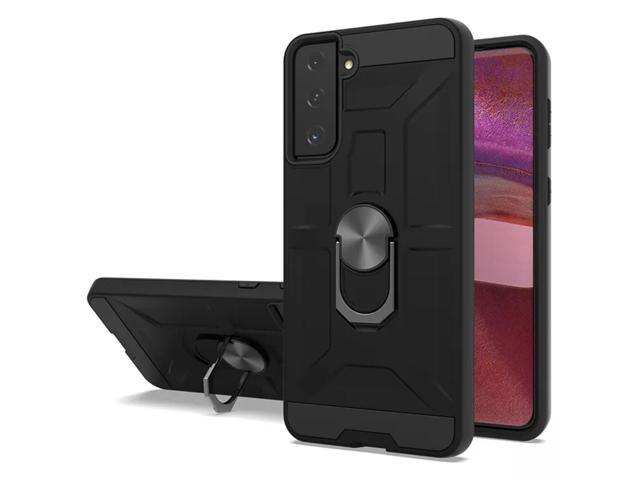 Hard Case Dual Protection for Samsung S22 Ultra With magnetic Ring stand -Black