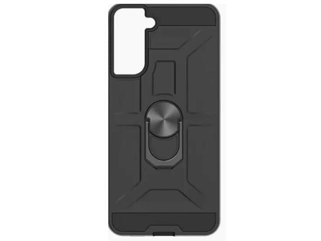 Hard Case Dual Protection for Samsung Galaxy S21+ With magnetic Ring stand -Black