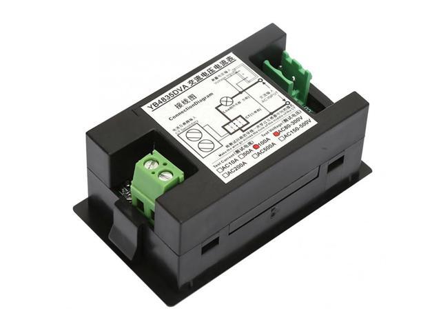YB4835DVA Digital AC 0~100A Ampere Meter Voltmeter 80~300V Dual Meter