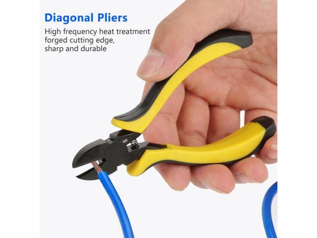 125mm Diagonal Pliers Cable Wire Side Cutter Cutting Pliers Wire Cable Stripper Knife Repair Tools